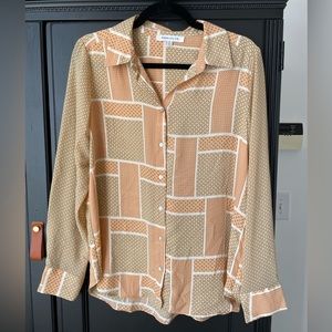 Retro Patterned Blouse | Rose & Olive